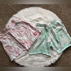 Hot Topic Harry Potter Shorts 2 Pair Bundle Pink Green Tie Dye Womens Size Small